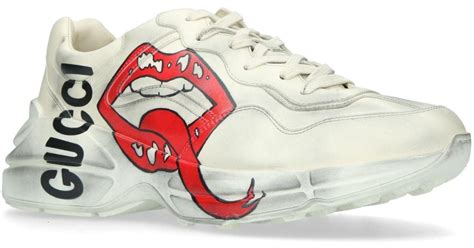 gucci shoes with lips